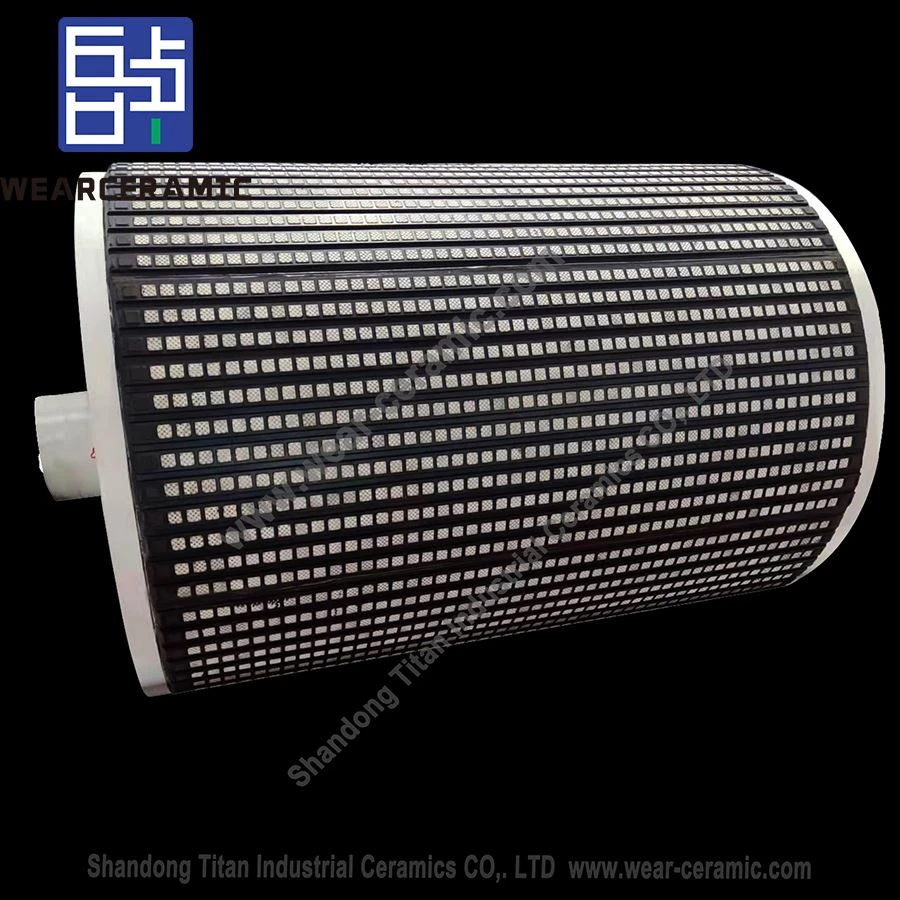 Lớp lót gốm của trống băng tải