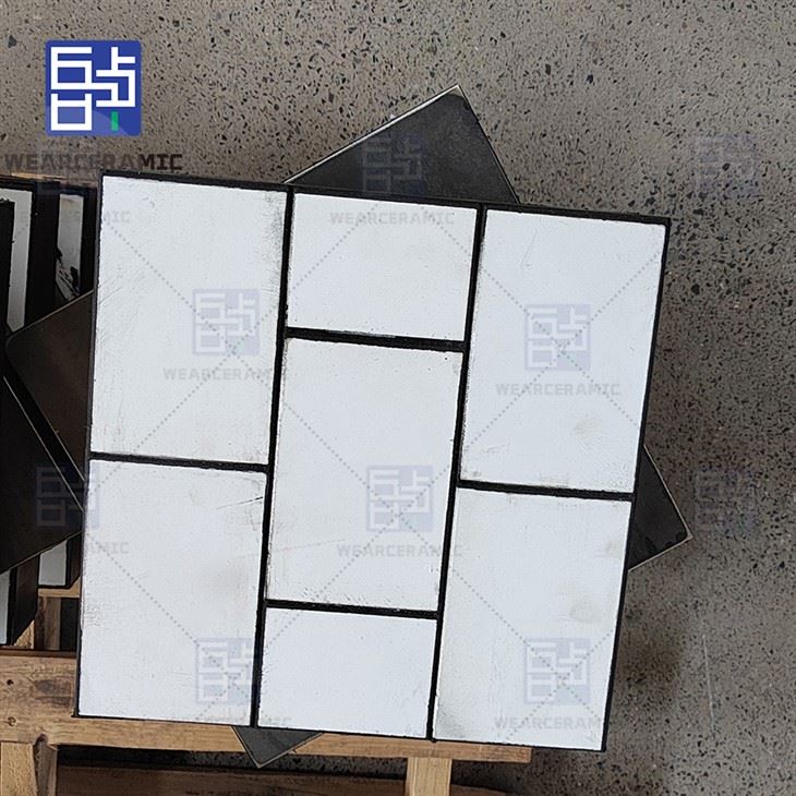 Alumina ceramic panel for wear protection systems